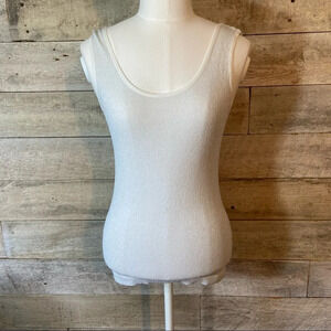 💥5/$25 Sasha women’s  silver‎ tank top in size medium